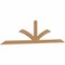 Ekena Millwork Richland Smooth Timber Gable Bracket, Western Red Cedar, 96"W x 24"H x 1 1/2"D x 3 1/2"F, 6/12 Pitch GBW096X24X0204RIC00SWR - alternate 5